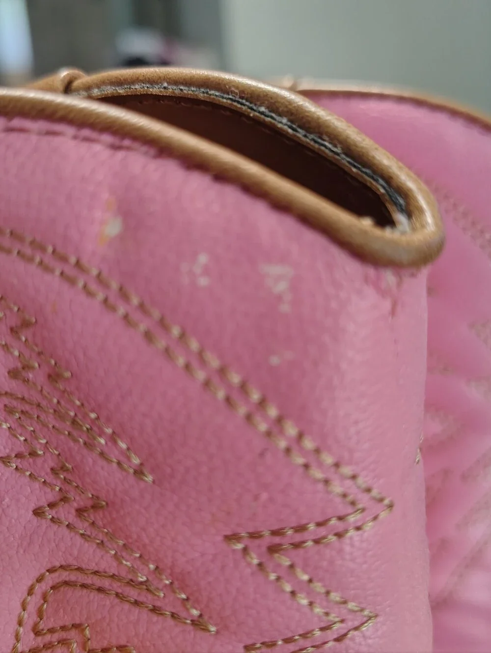 Tan & Pink Western Cowgirl Boots New Size 9.5c